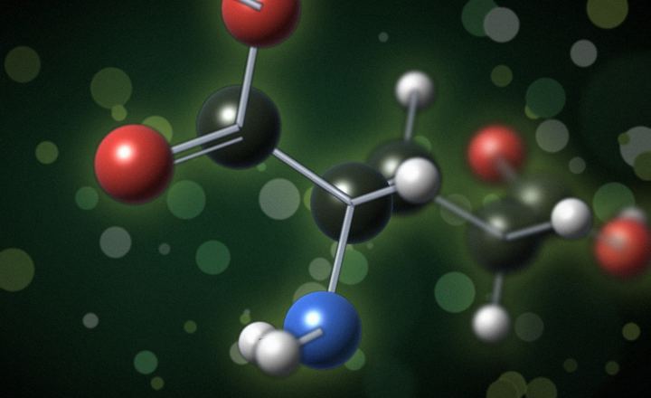 Modelo molecular del ácido glutámico