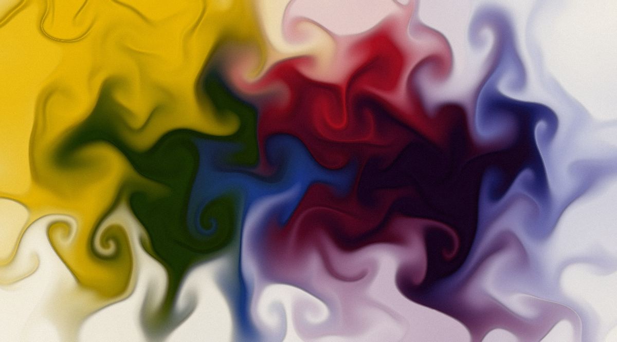 Colorantes dispersándose en agua